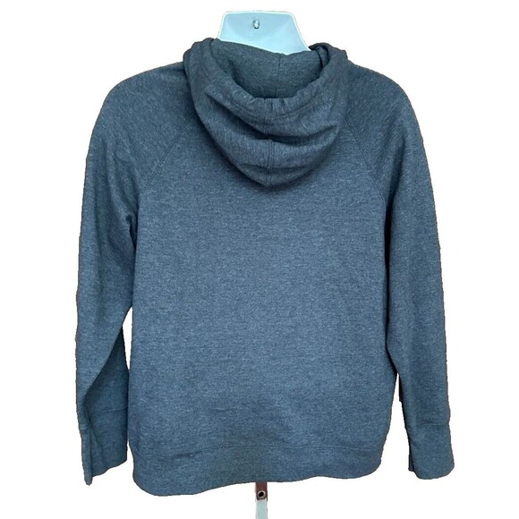 Champion Women's Spell Out Script Logo Pullover Gray Hoodie w/ Pocket Size XL - Picture 2 of 5